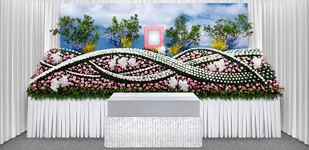 オリジナル花祭壇 おごそか 葬儀のご相談は社会福祉法人 東京福祉会